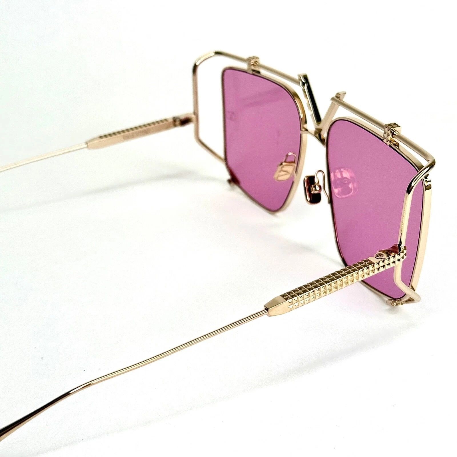 Valentino VALENTINO V LIGHT VLS116 Gold Titanium VLS 116C Sunglass Size ONE SIZE - 5 Thumbnail