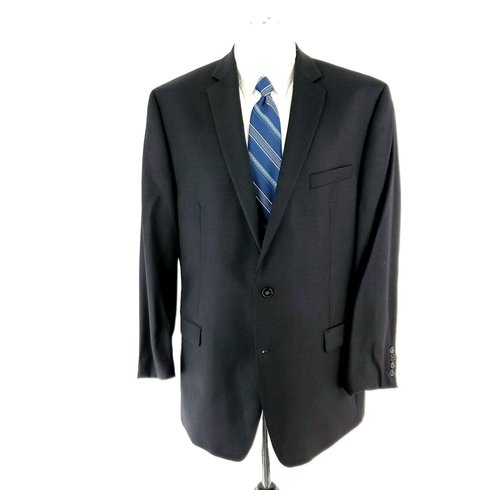 Calvin Klein Calvin Klein Wool 2 Button Blazer 42L Or Slim Fit 44L Gray Size 42L - 3 Thumbnail