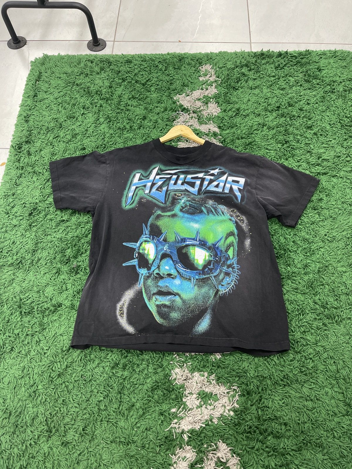 image of Hellstar The Future T Shirt in Black, Men's (Size Large)
