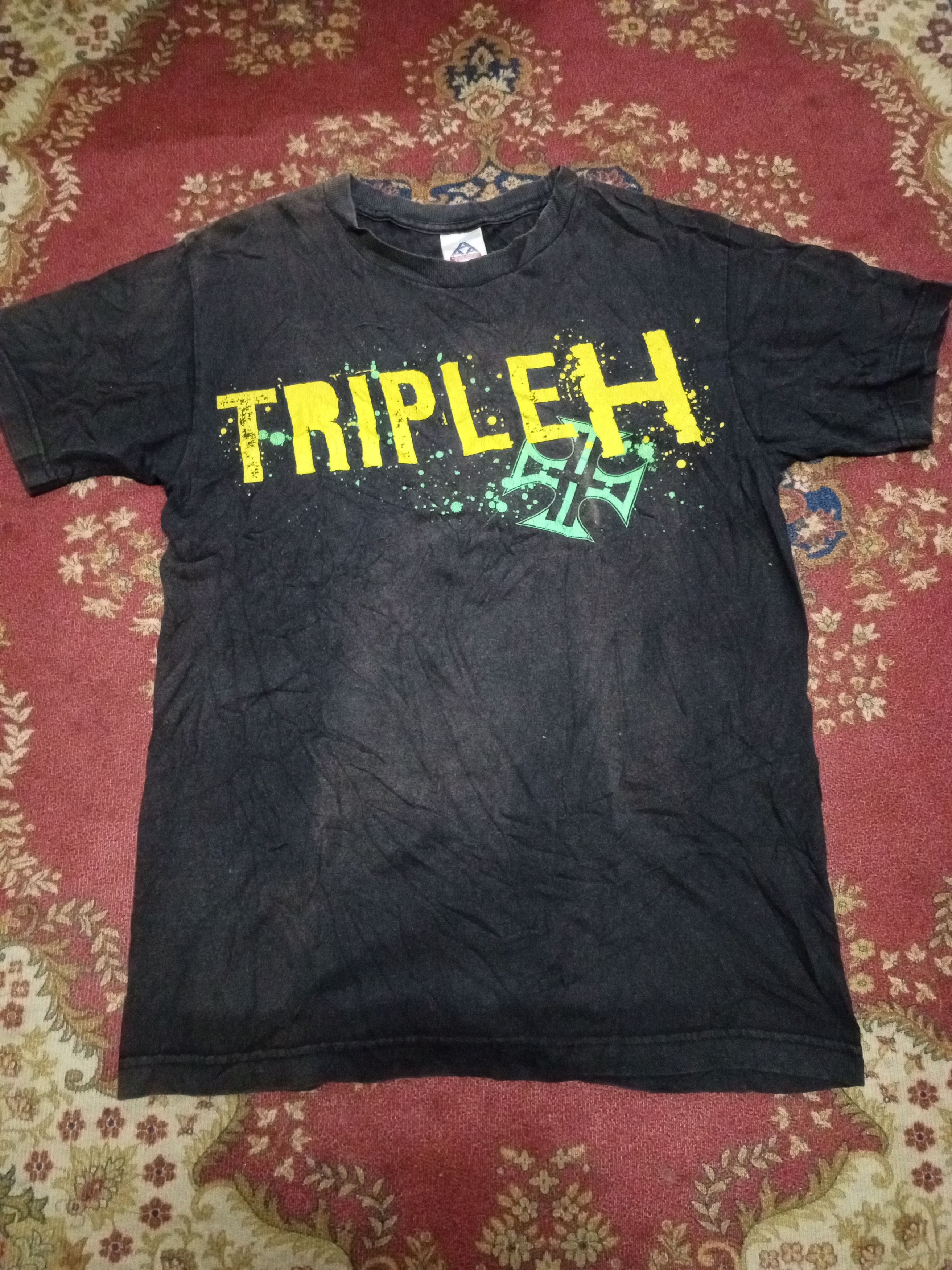 WWE Y2K VTG - WWE ( TRIPLE H ) RARE TSHIRT Size US M / EU 48-50 / 2 - 2 Thumbnail