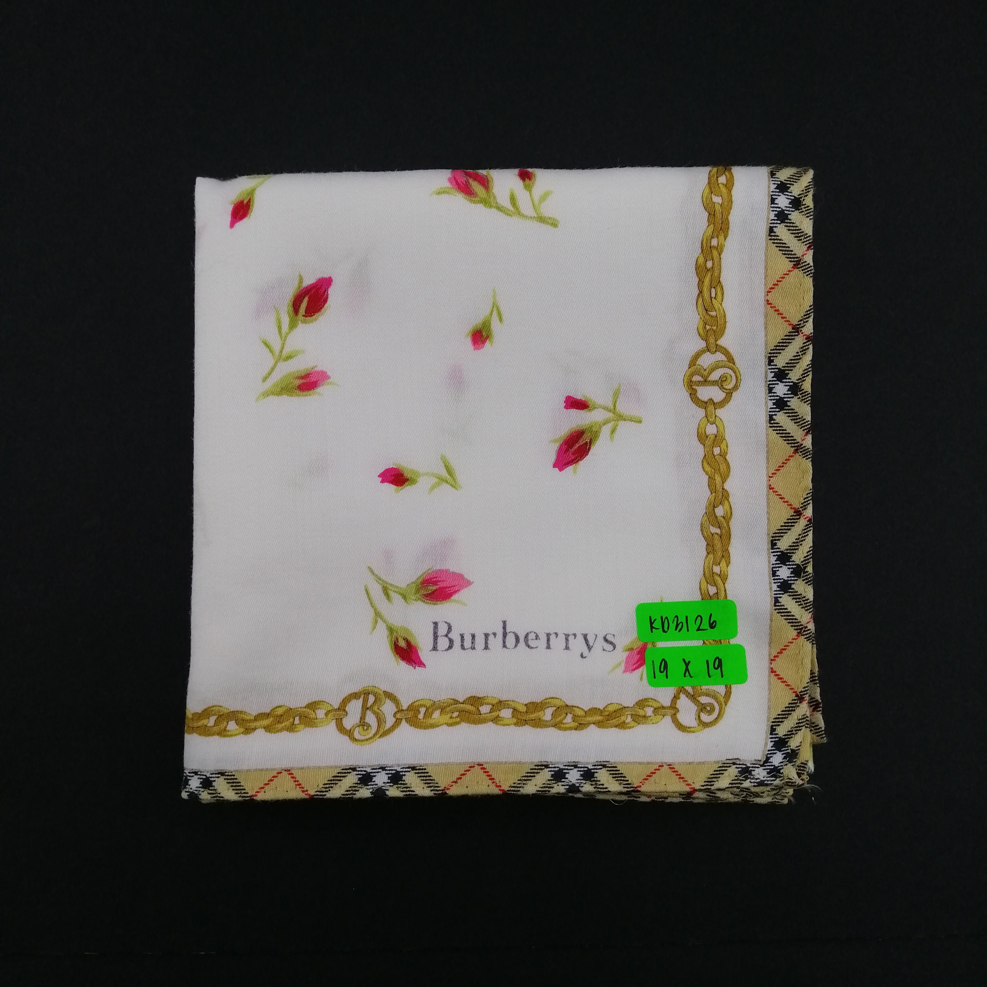 Burberry × Vintage Burberry Handkerchief/Neckerchief/Bandana-KD3126 Size ONE SIZE - 5 Thumbnail