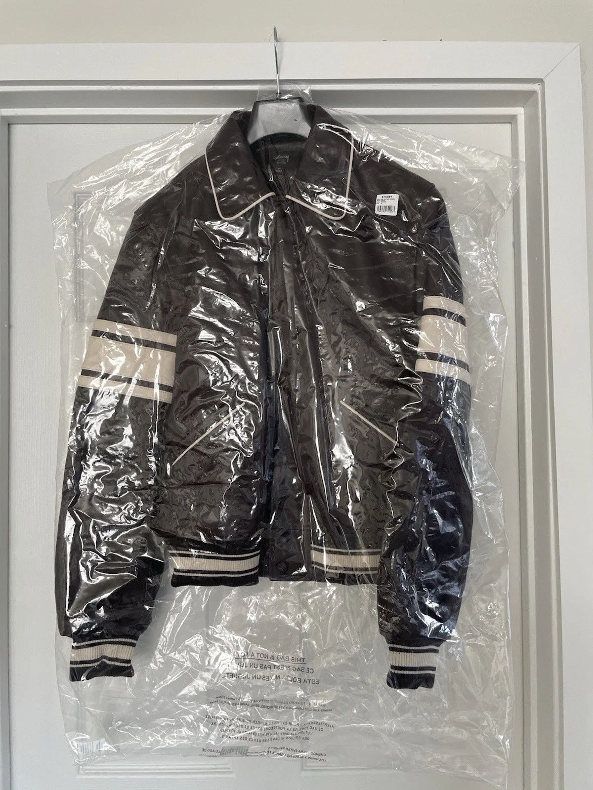 Stussy Stussy X Wales Bonner Leather Jacket 🍫 | Grailed