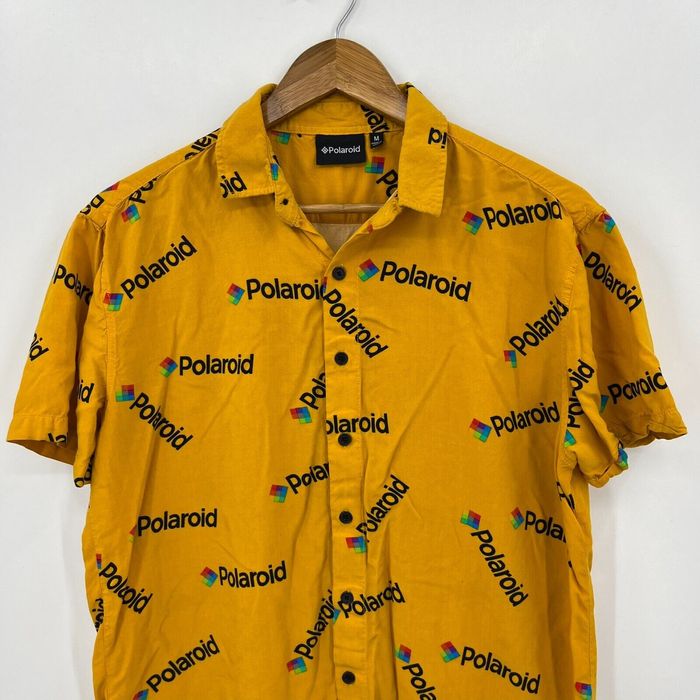 yellow polaroid shirt