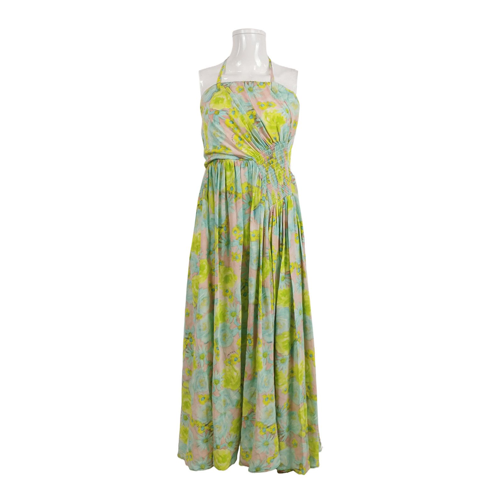 Prada Prada Floral Silk Maxi Dress Size 40S Size S / US 4 / IT 40 - 1 Thumbnail