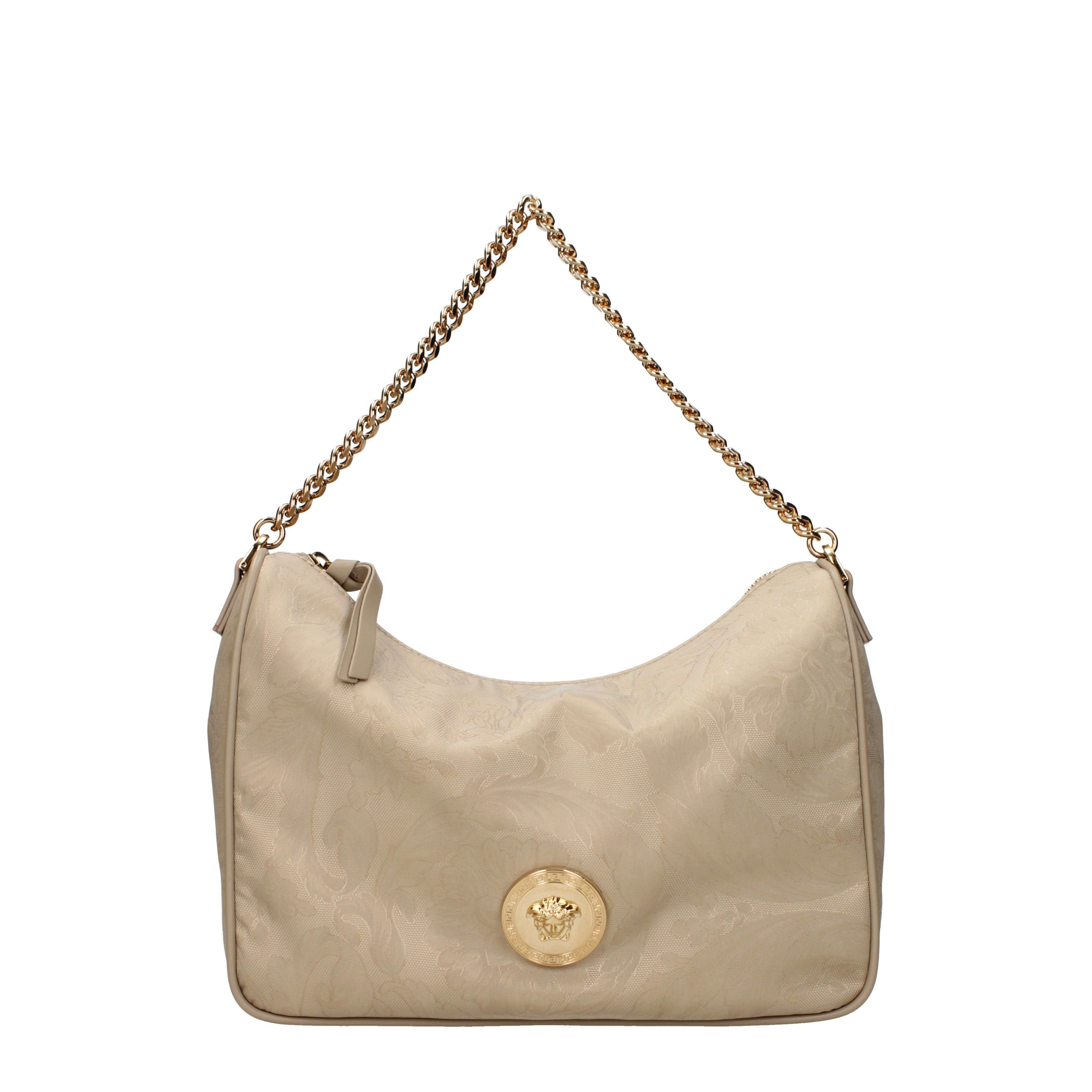 Versace Versace Handbags Women Fabric Beige/Sand Size ONE SIZE - 1 Thumbnail