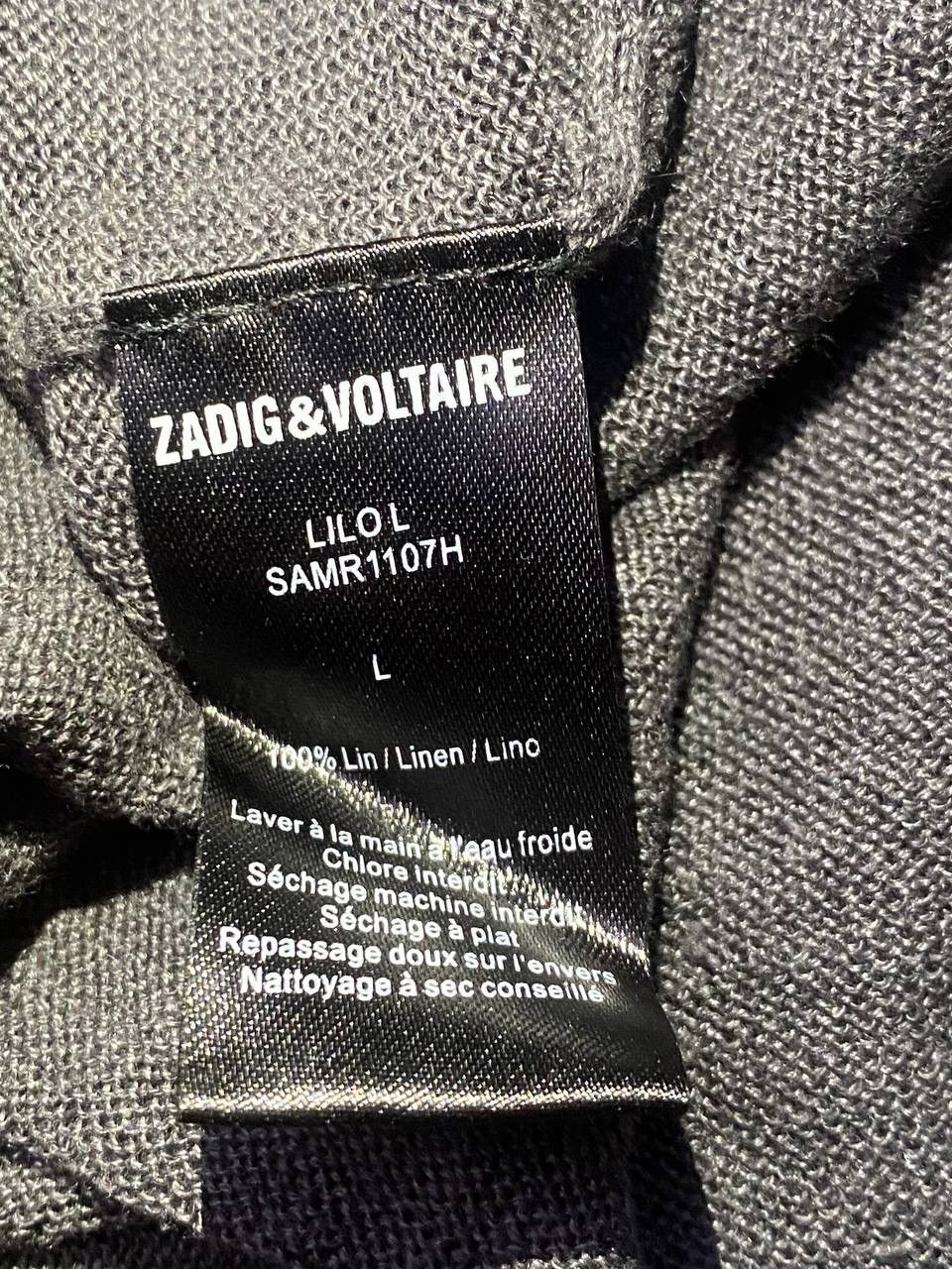 Zadig & Voltaire Zadig & Voltaire vintage lilo v-neck long sleeve tee Size L / US 10 / IT 46 - 6 Thumbnail