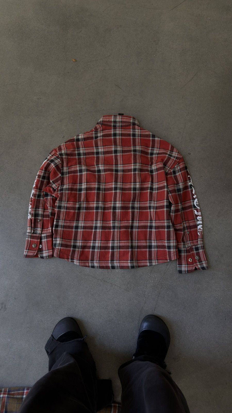 Chrome Hearts RARE! Chrome Hearts Work Dog Scripts Flannel Jacket Size US XS / EU 42 / 0 - 2 Thumbnail