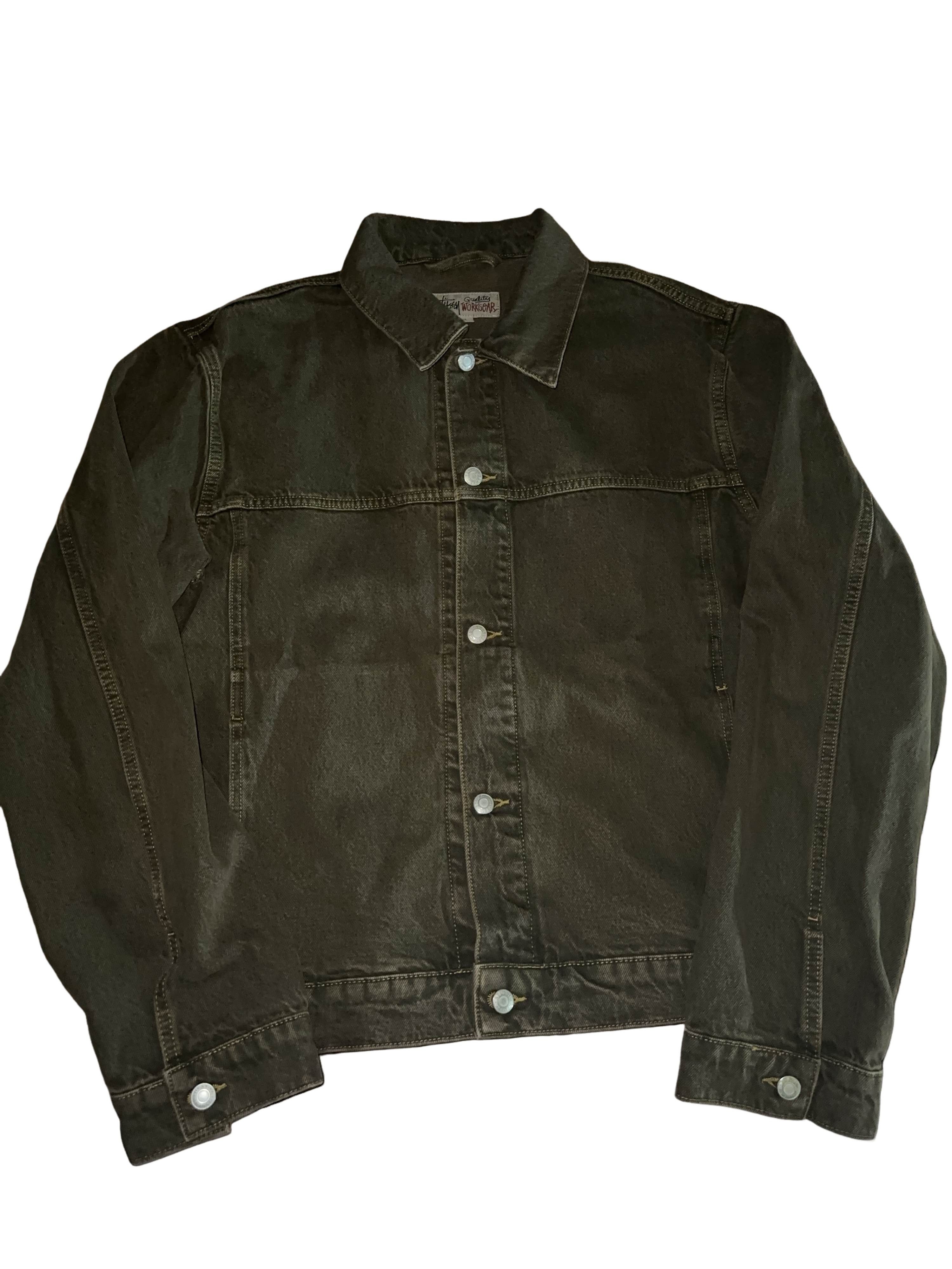 Stussy Trucker Denim Jacket Leopard | Grailed