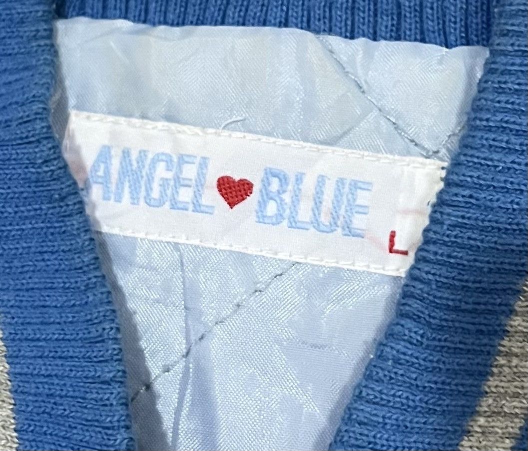 Angel Blue Vintage 90s angel blue patched satin varsity jacket Size US L / EU 52-54 / 3 - 3 Thumbnail