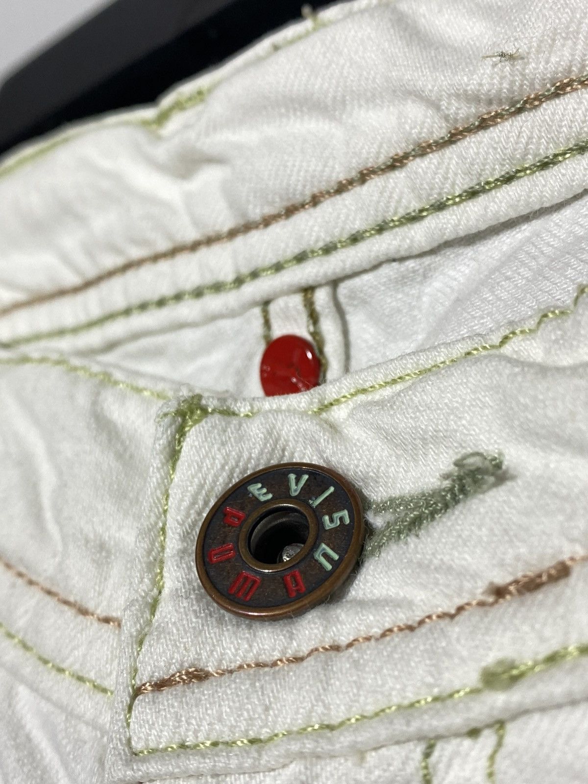 Evisu × Puma Evisu x Puma Vintage White Denim Shorts Rare Item Size US 32 / EU 48 - 13 Thumbnail