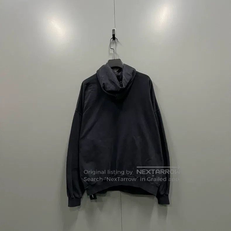 Balenciaga Balenciaga Black Side Logo Embroidered Hoodie Size US M / EU 48-50 / 2 - 2 Thumbnail