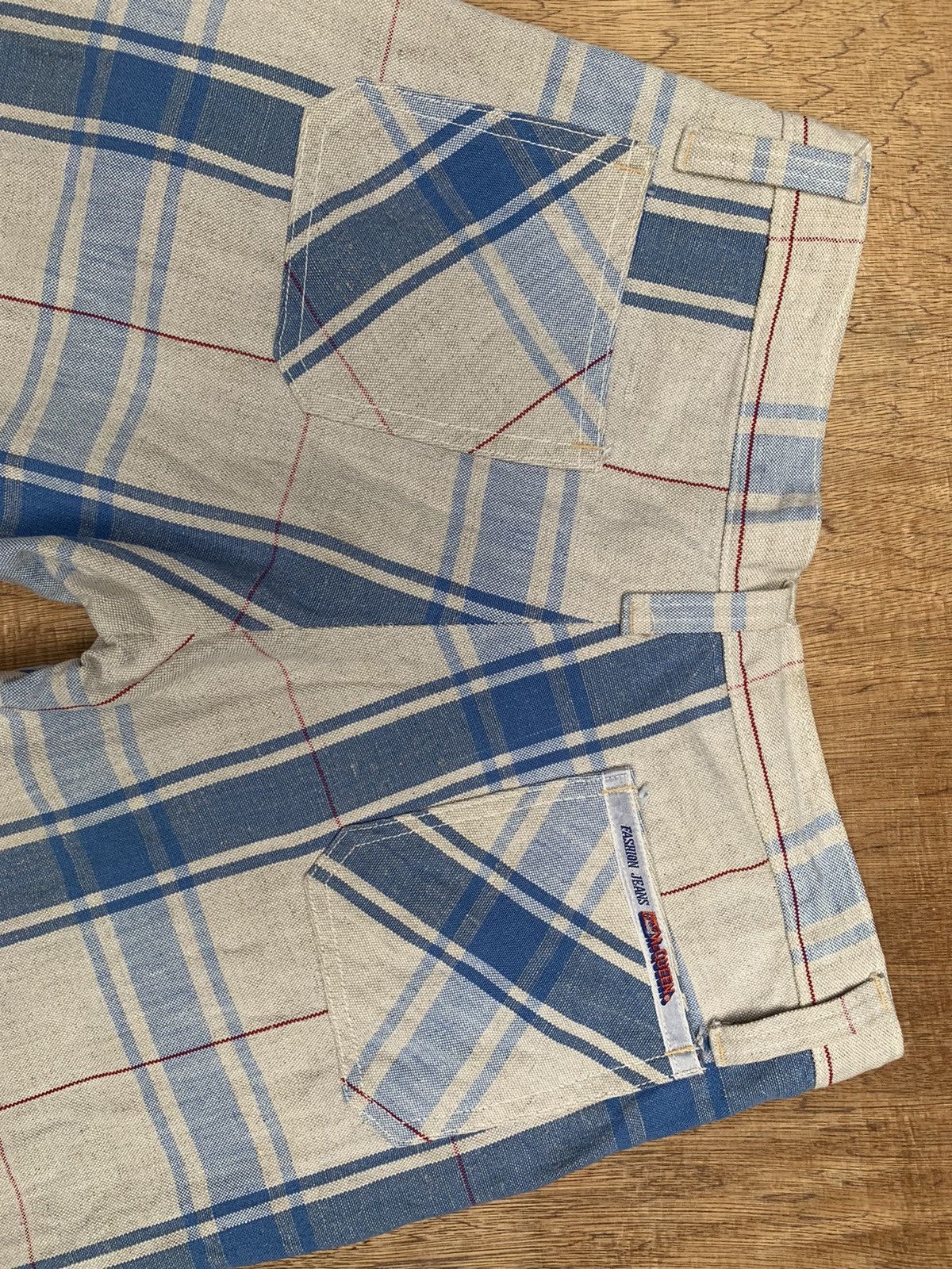 Alexander McQueen Rare.. Vintage Alexender Mcqueen Flare Plaid Pants Size US 28 / EU 44 - 17 Thumbnail