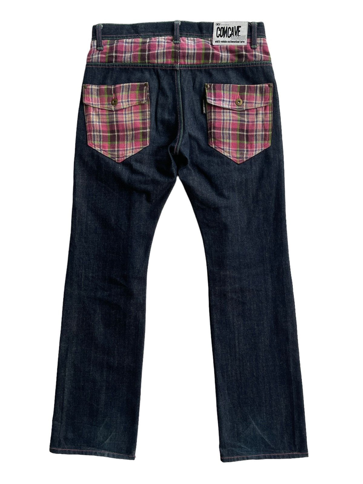 Japanese Brand Concave Attempt Double Waist Flare Denim Size US 31 - 2 Thumbnail