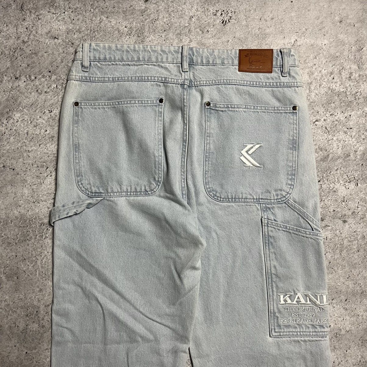 Karl Kani × Vintage Karl Kani carpenter jeans pants L babyblue skate baggy 00s Size US 34 / EU 50 - 3 Thumbnail