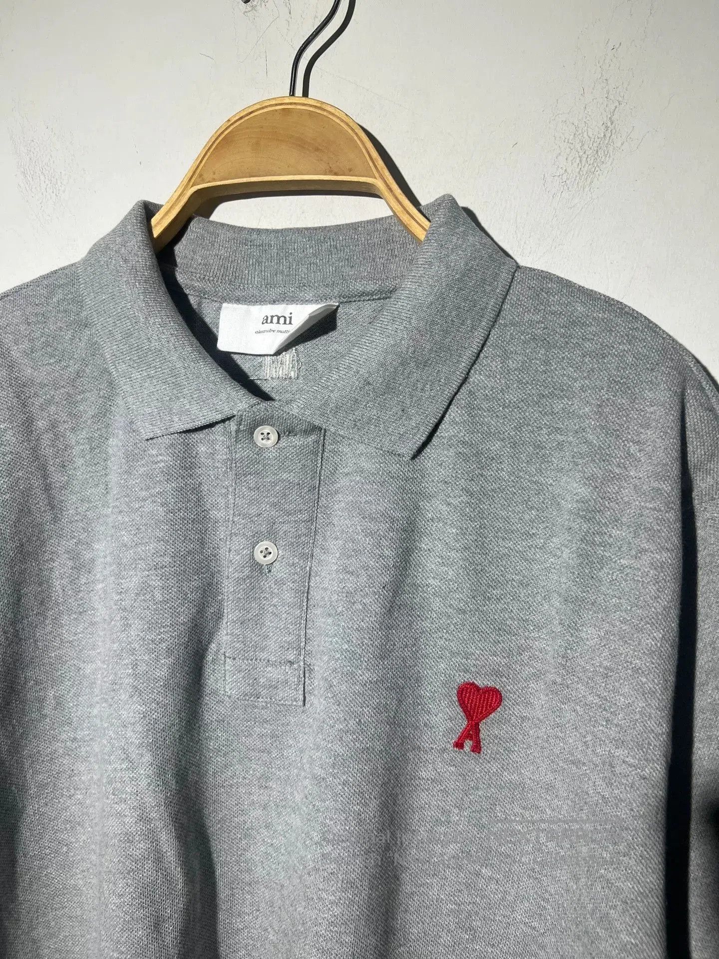 AMI AMi Men's Classic Polo Shirt. Size US L / EU 52-54 / 3 - 3 Thumbnail