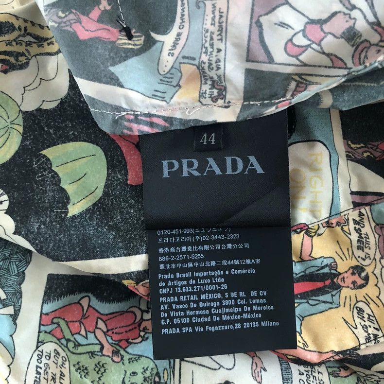 Prada Prada Size 44 Comic jacket two-dimensional windbreaker 2501 Size US S / EU 44-46 / 1 - 7 Thumbnail