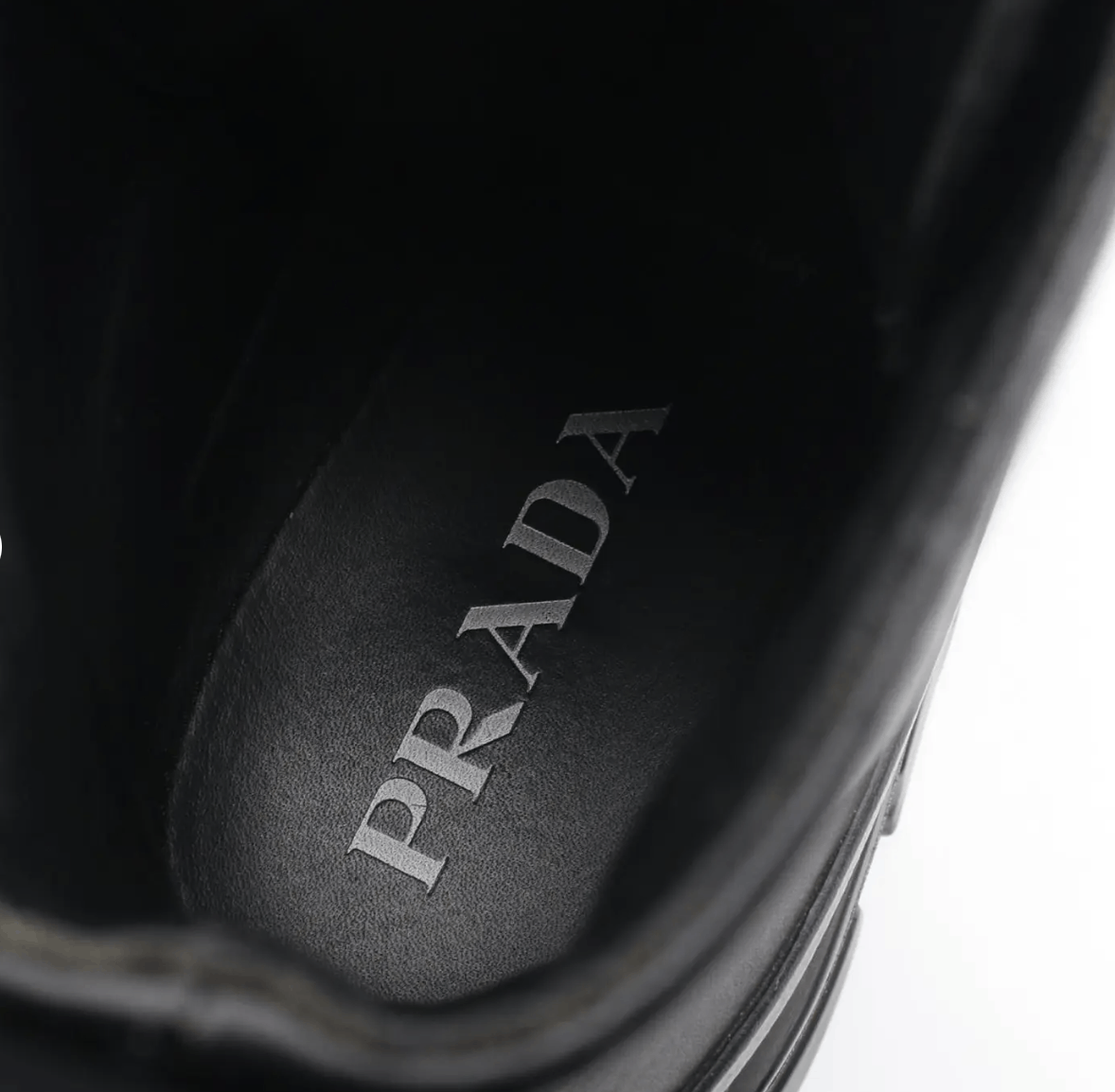 Prada Prada Men Monolith Lug Sole Leather Combat Black 2TG207 7.5 Size US 7.5 / EU 40-41 - 4 Thumbnail