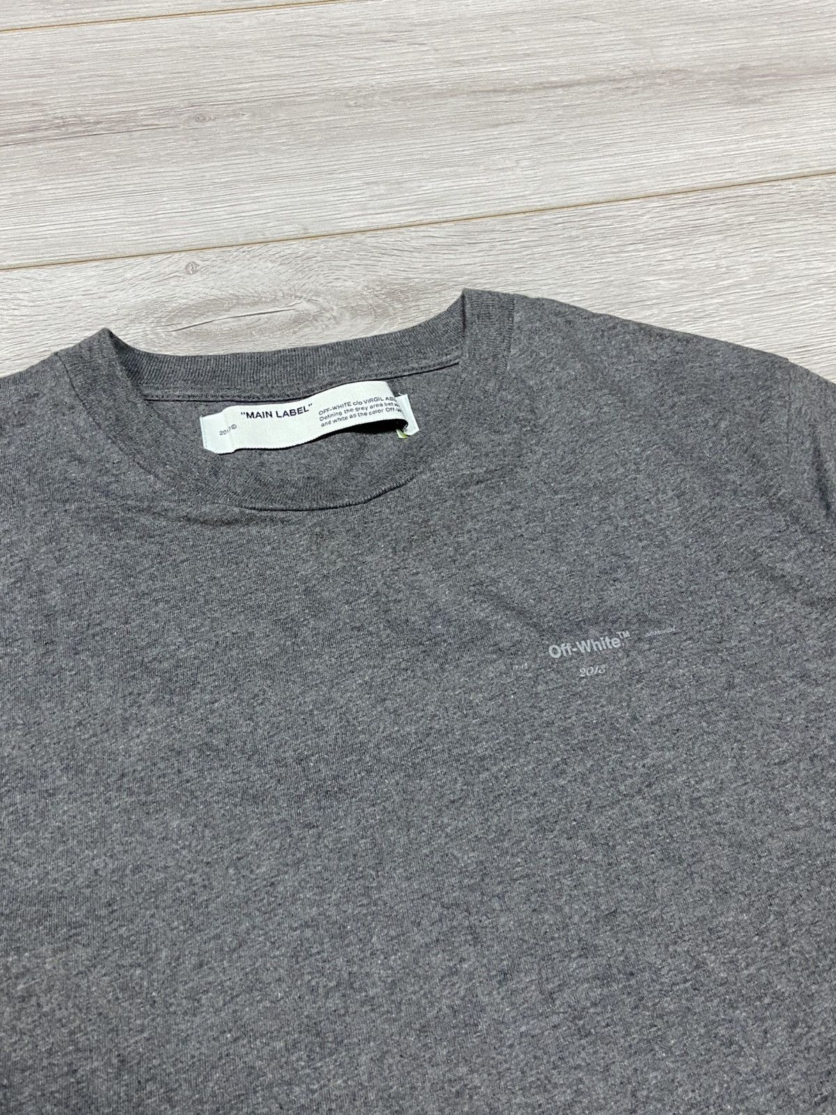 Off-White Off White 2013 cut out arrow vintage big logo t-shirt Size US M / EU 48-50 / 2 - 5 Thumbnail