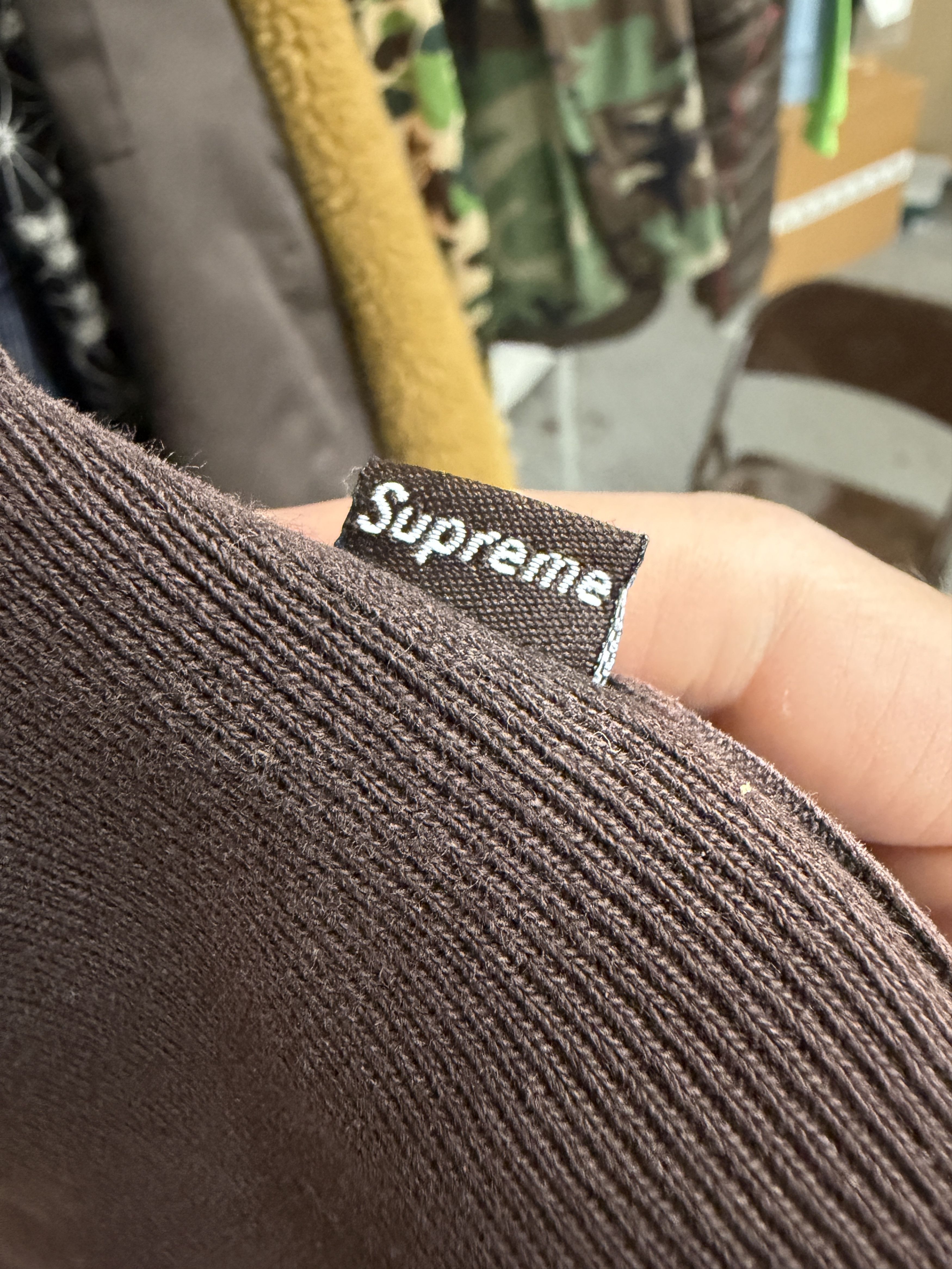 Supreme Supreme Box Logo Crewneck (2003) Brown Size US XL / EU 56 / 4 - 9 Thumbnail