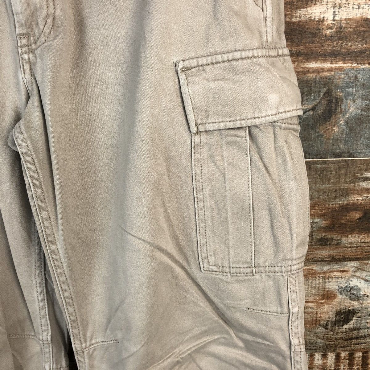 Japanese Brand DL Uniqlo Brown Cargo Multipocket Pants #C213 Size US 33 - 10 Thumbnail