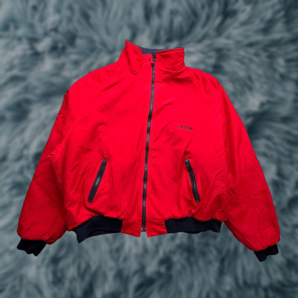 Vintage VINTAGE Swingster Polar Fleece Bomber Jacket Mens 2XL Red Saturn Shirt/Coat Mens 90s Size US XXL / EU 58 / 5 - 1 Thumbnail