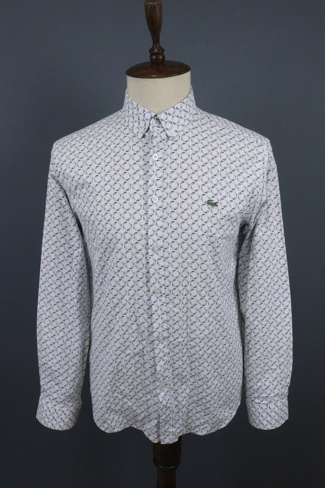 Lacoste Lacoste Multi Geometric Button-Down Shirt Size XL Size US XL / EU 56 / 4 - 1 Thumbnail