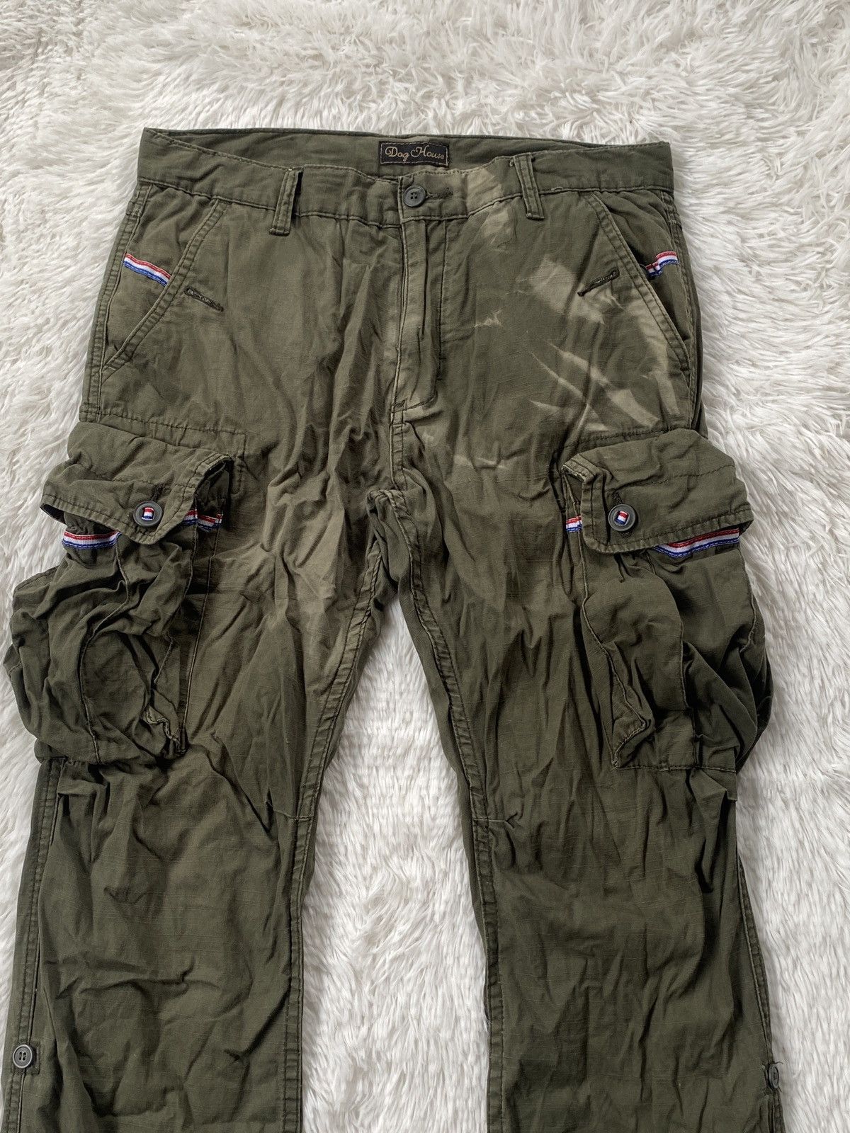 Japanese Brand × Vintage 🔥Vintage Japan Dog House Cargo Pant Sunfaded Size US 33 - 4 Thumbnail