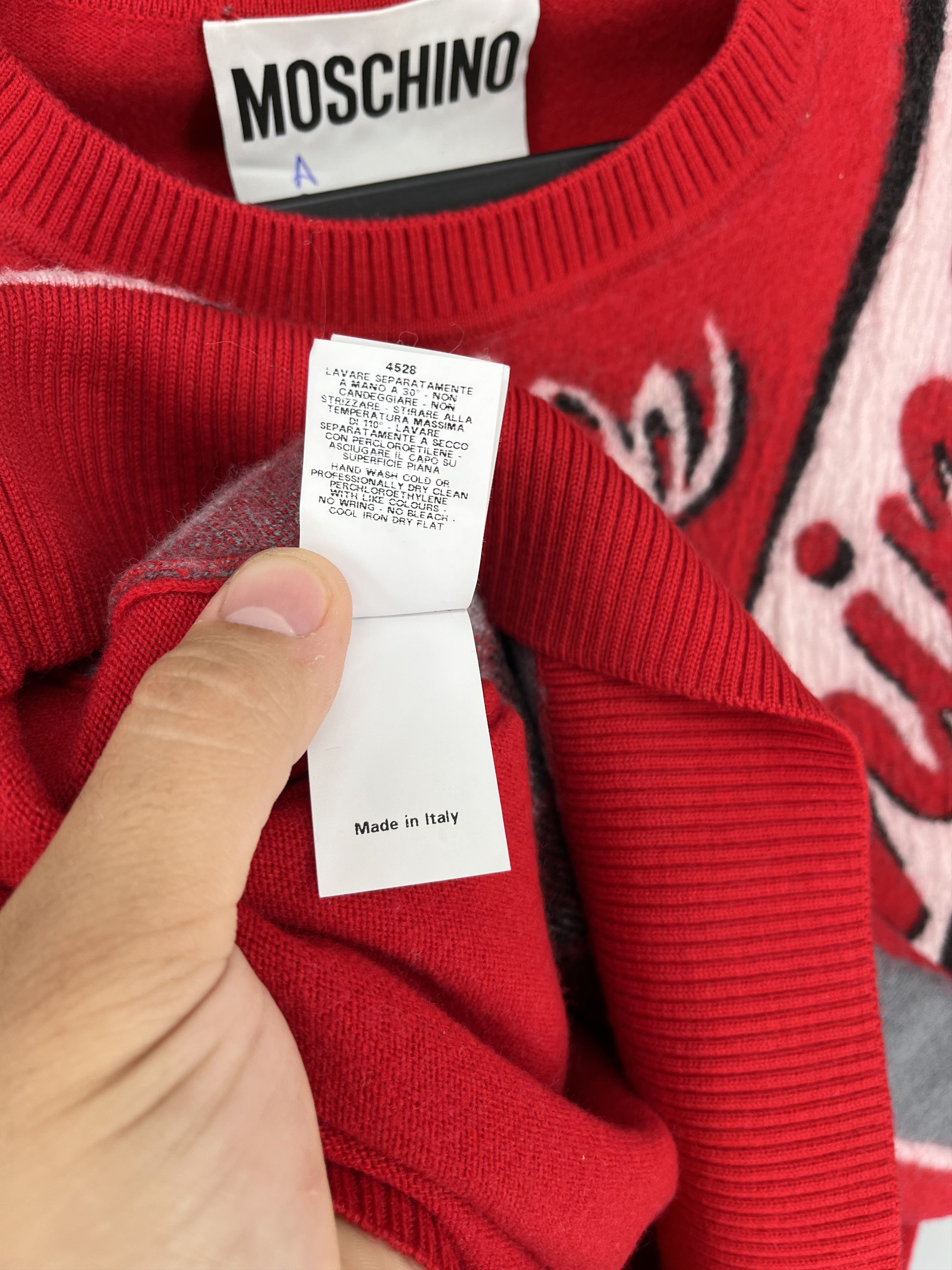 Moschino Vintage Drink 335ml Moschino Sweater 100 Wool Lana Size S / US 4 / IT 40 - 12 Thumbnail