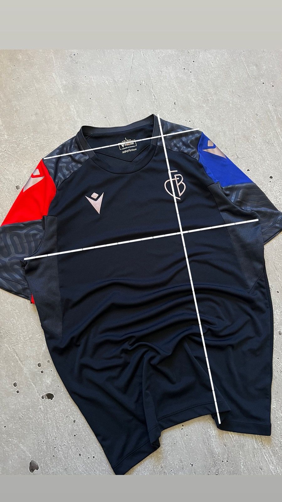 Macron FC Basel T-Shirt Macron 2023-24 Rare Training Jersey Size L Size US L / EU 52-54 / 3 - 2 Thumbnail