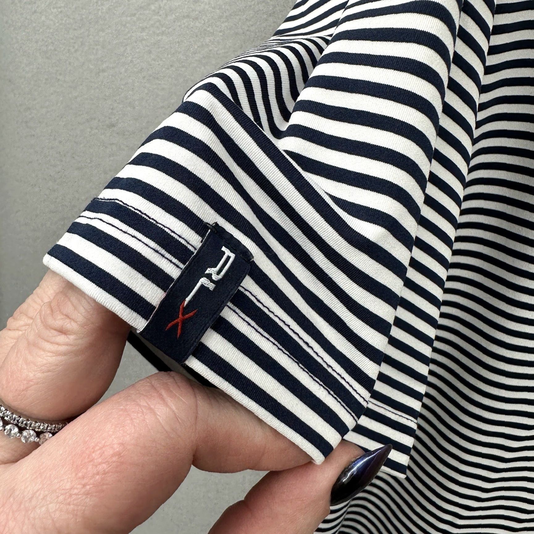 RLX Ralph Lauren VINTAGE RLX Ralph Lauren Polo Shirt Mens XL Navy Blue Striped Golf Preppy Collared Dad Size US XL / EU 56 / 4 - 7 Thumbnail