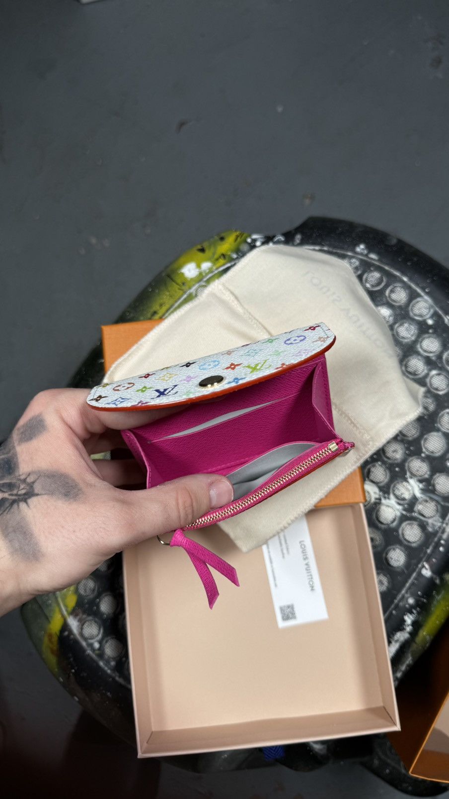 Louis Vuitton × Takashi Murakami Louis Vuitton x Takashi Murakami Rosalie Coin Purse Size ONE SIZE - 8 Thumbnail