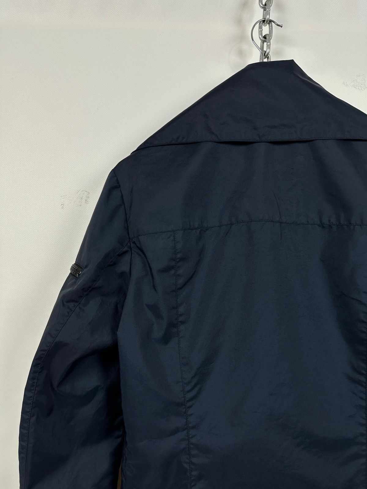 Miu Miu 1999 Vintage Miu Miu Navy Nylon Archive Cargo Utility Jacket Size US M / EU 48-50 / 2 - 16 Thumbnail
