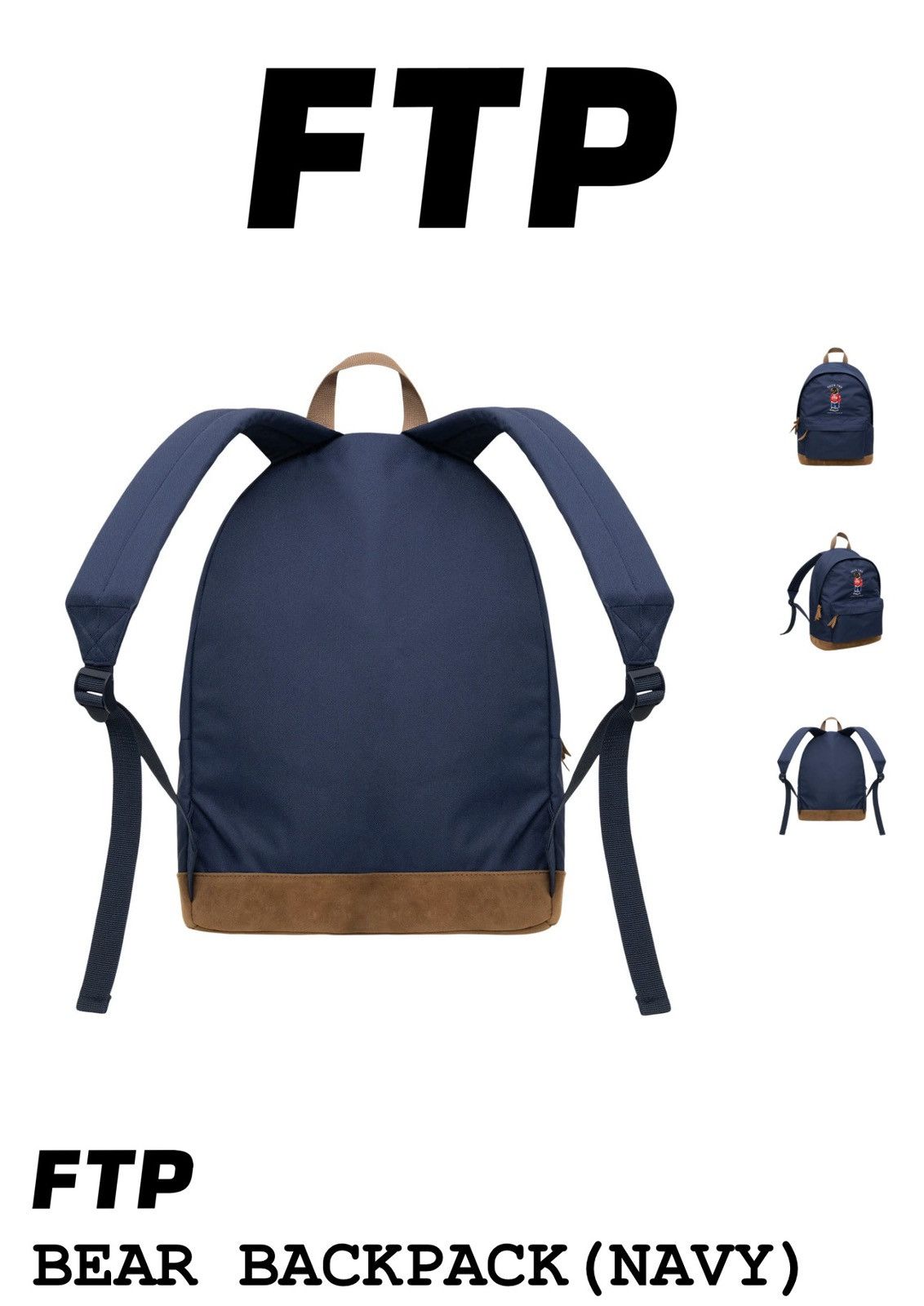 Fuck The Population FTP Backpack Navy Size ONE SIZE - 6 Thumbnail