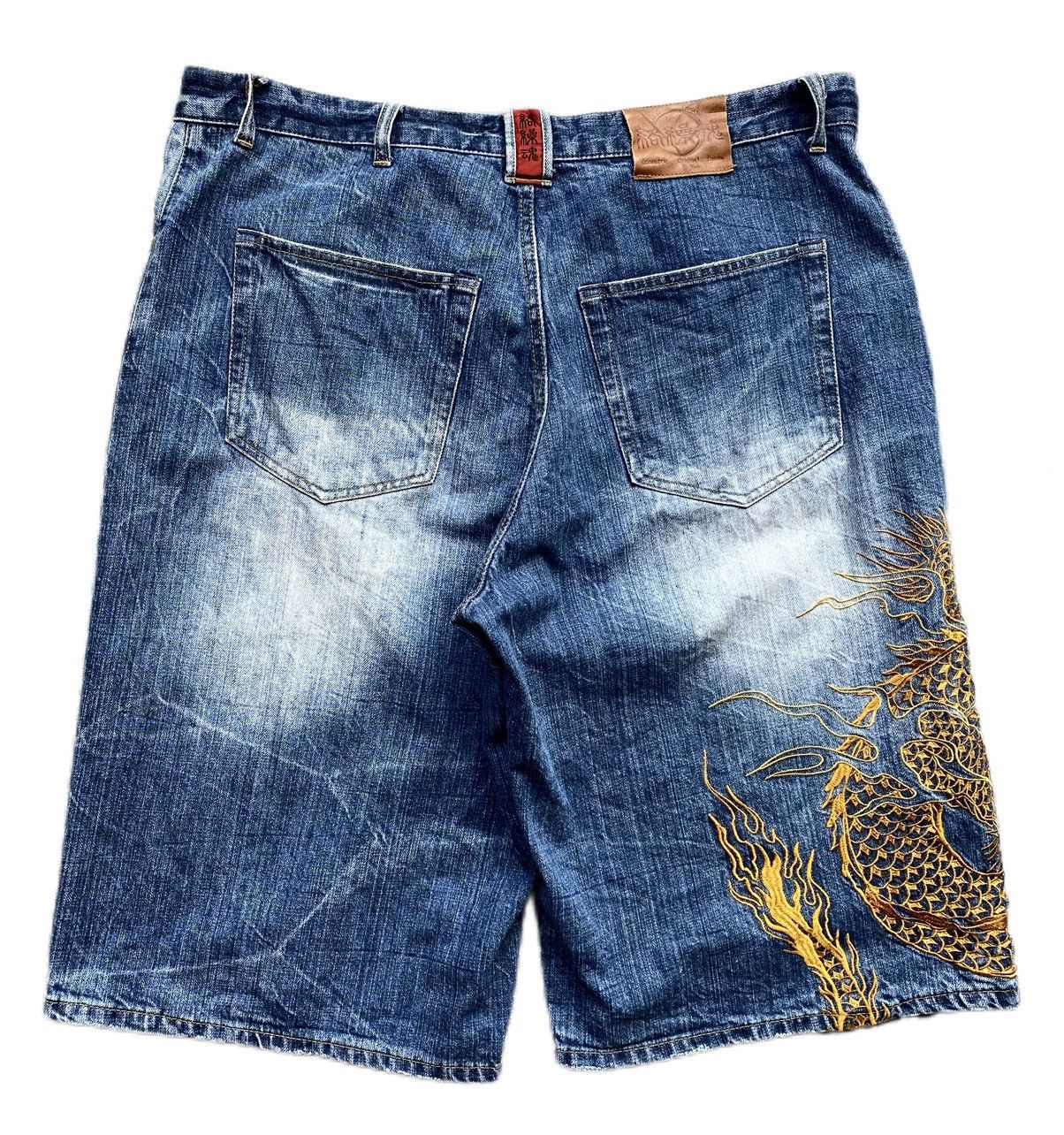 Japanese Brand × Kamakura ❌SOLD OUT❌ KARAKURI TAMASHI Sukajan Embroidery Dragon Pants. Size US 38 / EU 54 - 4 Thumbnail