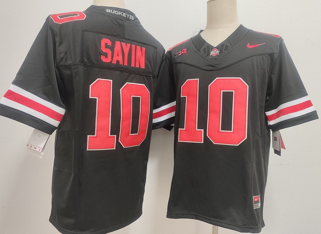Other Men's Ohio State Buckeyes 10 Julian Sayin Black Jersey Size US M / EU 48-50 / 2 - 1 Thumbnail