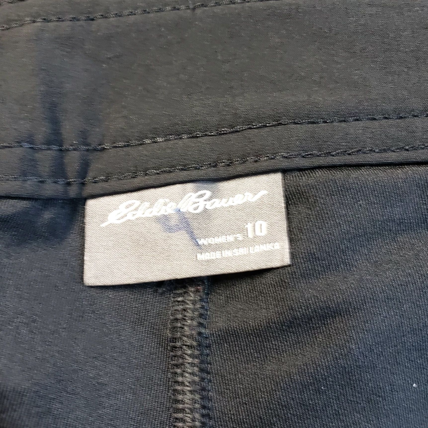 Eddie Bauer Eddie Bauer Womens Skort Sz 10 Solid Black Pockets Polyester Blend Skort Athletic Activewear Short Womens 10 Black Size ONE SIZE - 3 Thumbnail
