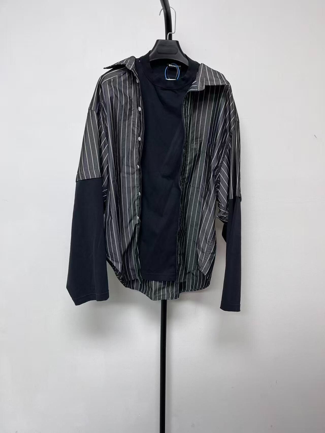 Balenciaga striped long sleeve button-up shirt by Balenciaga Size US M / EU 48-50 / 2 - 1 Thumbnail