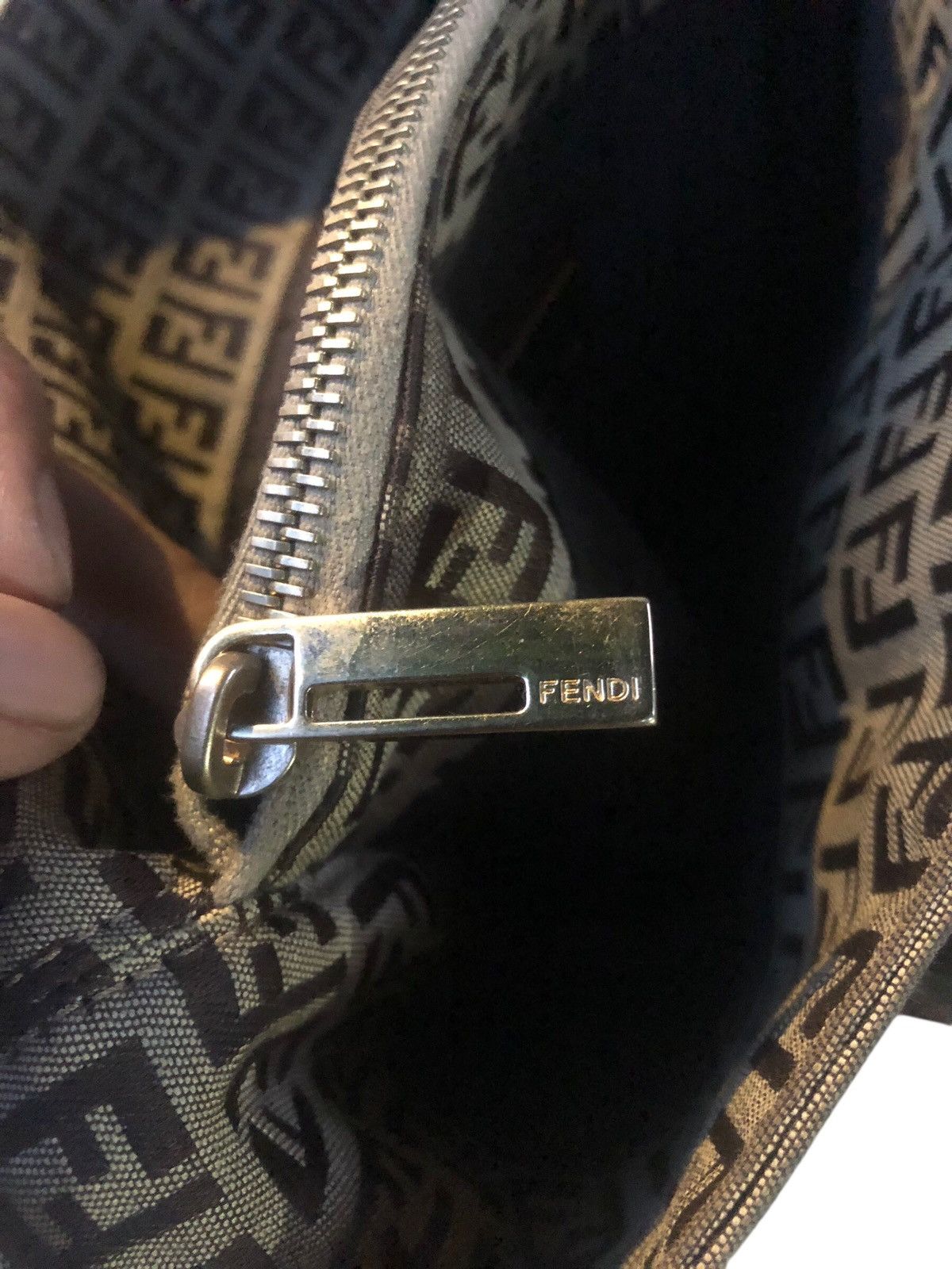 Fendi 🔥Vintage FENDI ROMA 2000-2010 Small Zucchino Canvas Tote Bag Size ONE SIZE - 10 Thumbnail