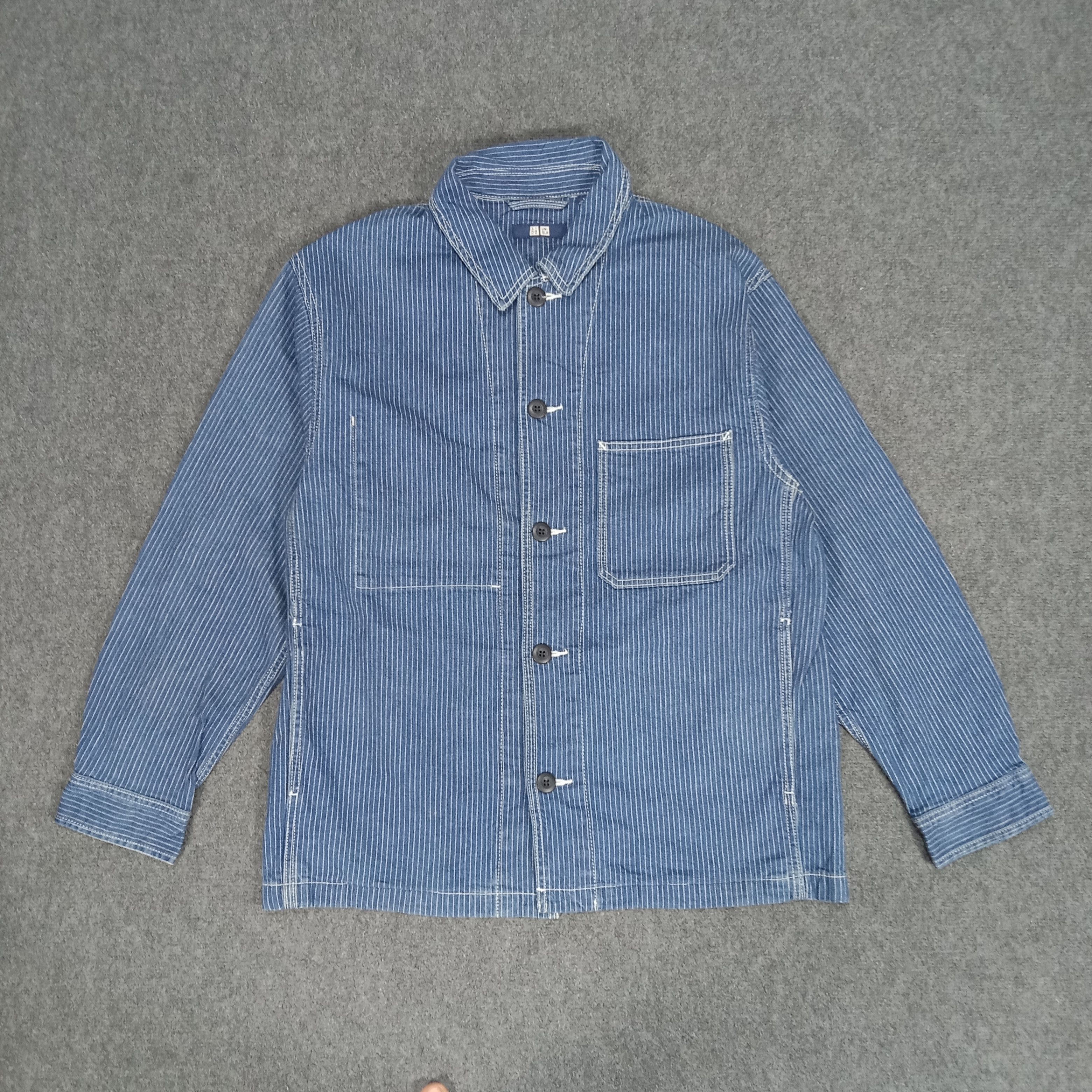 Japanese Brand × Vintage Uniqlo Skulls Japanese Brand Denim Style Jacket Size US L / EU 52-54 / 3 - 5 Thumbnail
