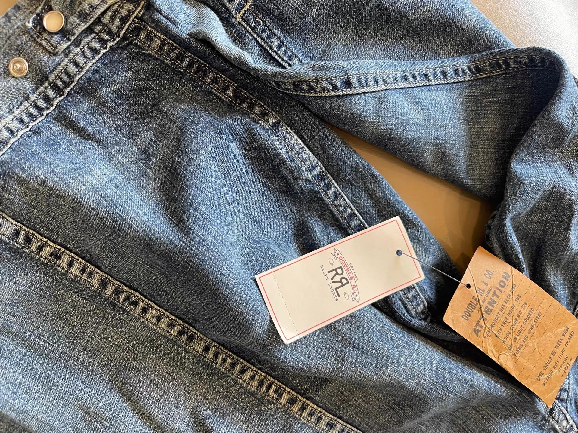 RRL Ralph Lauren RRL Denim Jacket S Vintage New With Tags Soft Lightweight Size US S / EU 44-46 / 1 - 5 Thumbnail