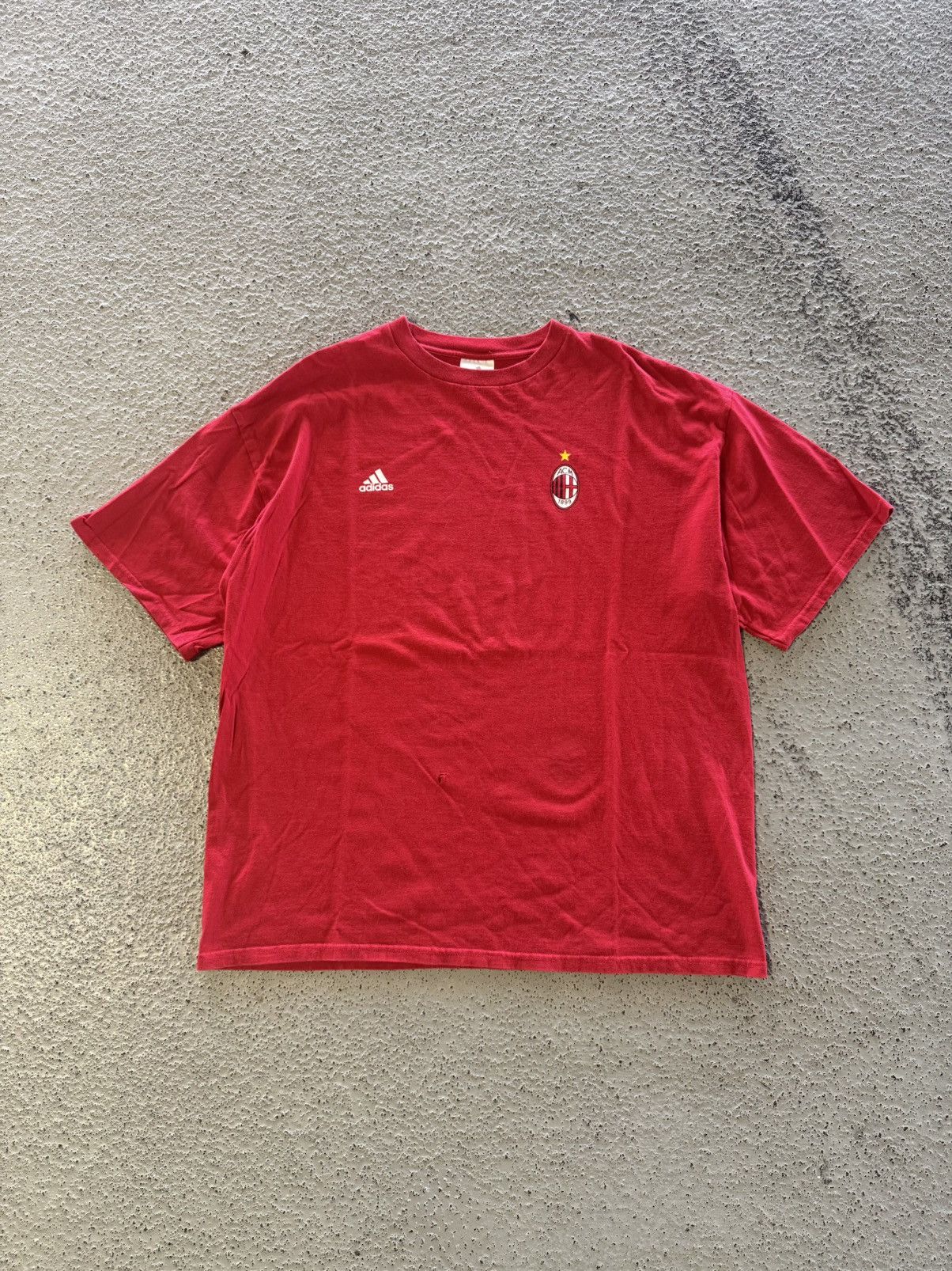 Adidas 2000S AC MILAN ADIDAS SOCCER FUTBOL T SHIRT XL ITALY Size US XL / EU 56 / 4 - 1 Thumbnail