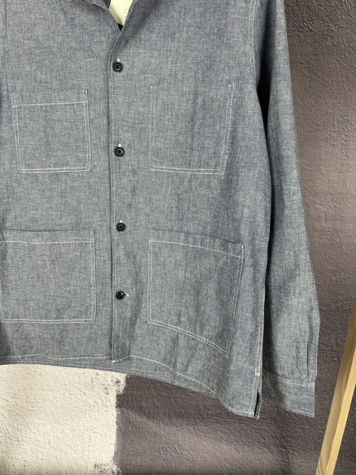 Other Form & Thread Chambray Atelier Overshirt Blue Size US S / EU 44-46 / 1 - 4 Thumbnail