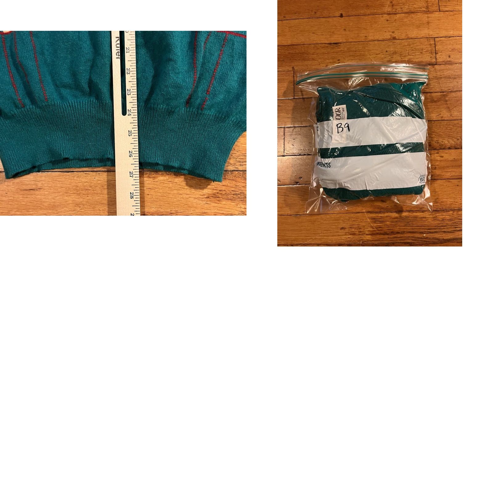 Vintage VINTAGE Glenmoor Geometric Sweater Men’s Large Green Wool Pullover Knit Size US L / EU 52-54 / 3 - 8 Thumbnail