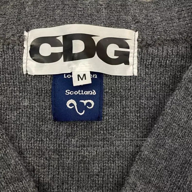 Comme des Garcons Comme Des Garcons Gray back logo open cardigan Size M / US 6-8 / IT 42-44 - 6 Thumbnail