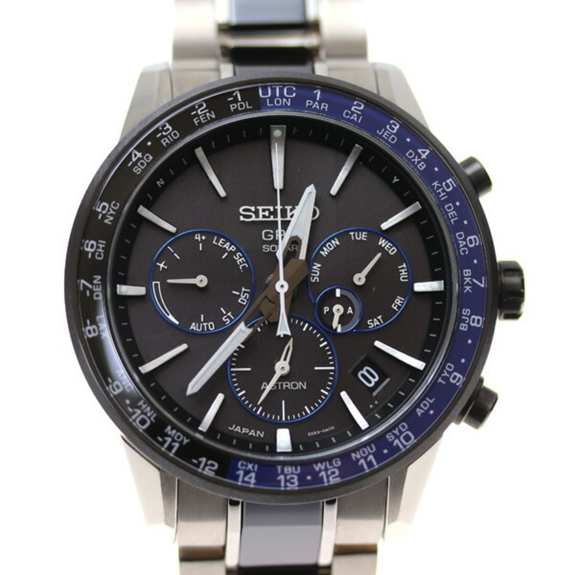 image of Seiko Astron Gps Watch Solar Sbxc009/5X53-0Ad0 in Black, Women's