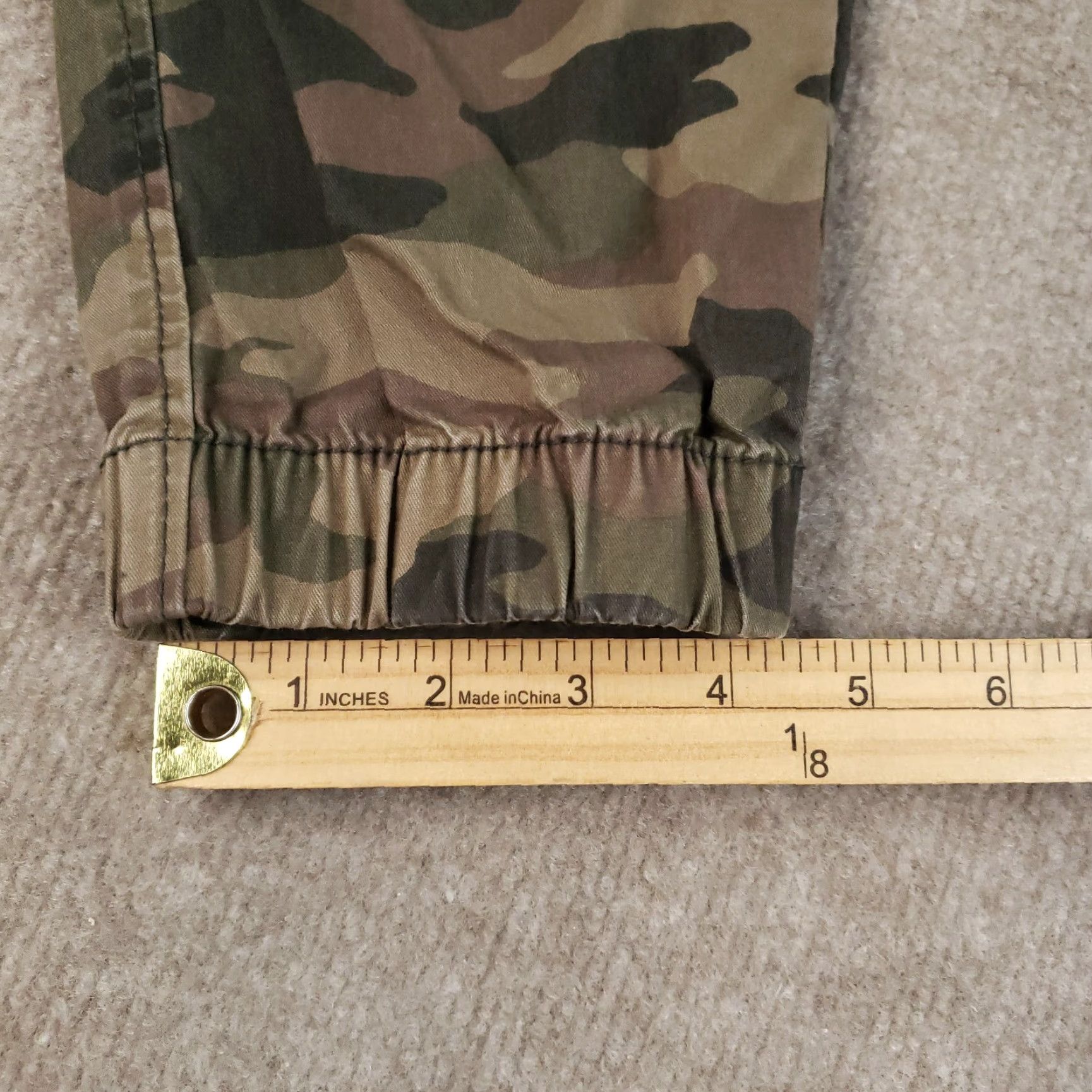 Vintage Aéropostale Jogger Pants Womens Small Green Brown Camo Elastic Waist Stretch Size 28" / US 6 / IT 42 - 5 Thumbnail