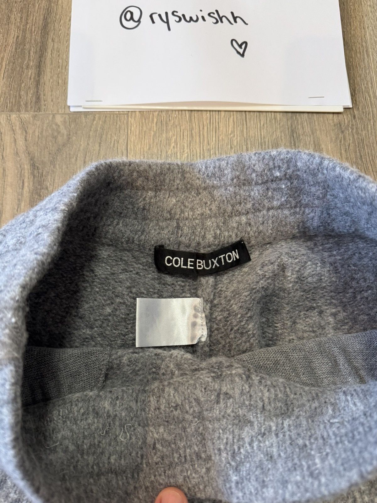 Cole Buxton Cole Buxton Grey Knit Sweat Short Size US 30 / EU 46 - 3 Thumbnail