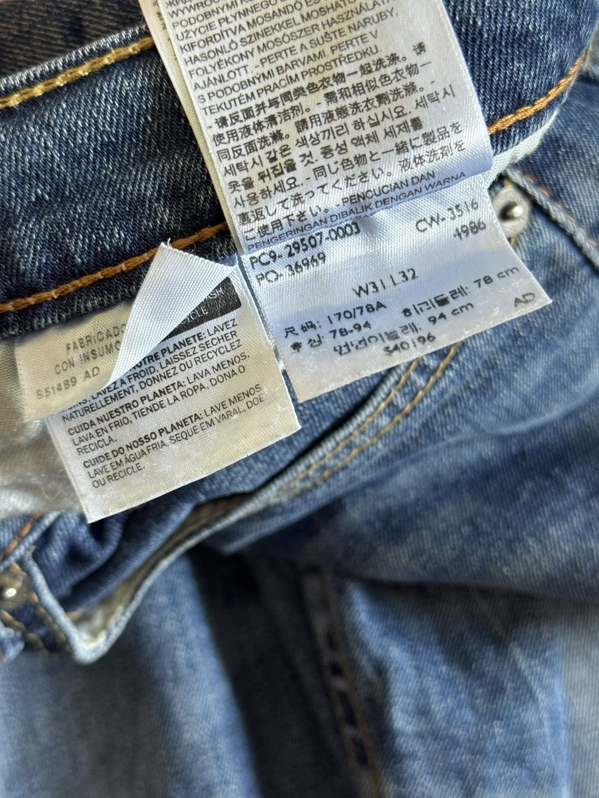 Levi's Levi’s 31/32 502 denim pants jeans chinos casual blue levis Size US 31 - 10 Thumbnail