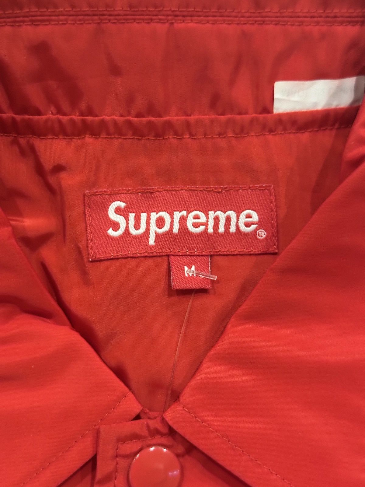 Supreme Supreme SAMPLE “WAR” Coaches Jacket - Medium Red Size US M / EU 48-50 / 2 - 3 Thumbnail