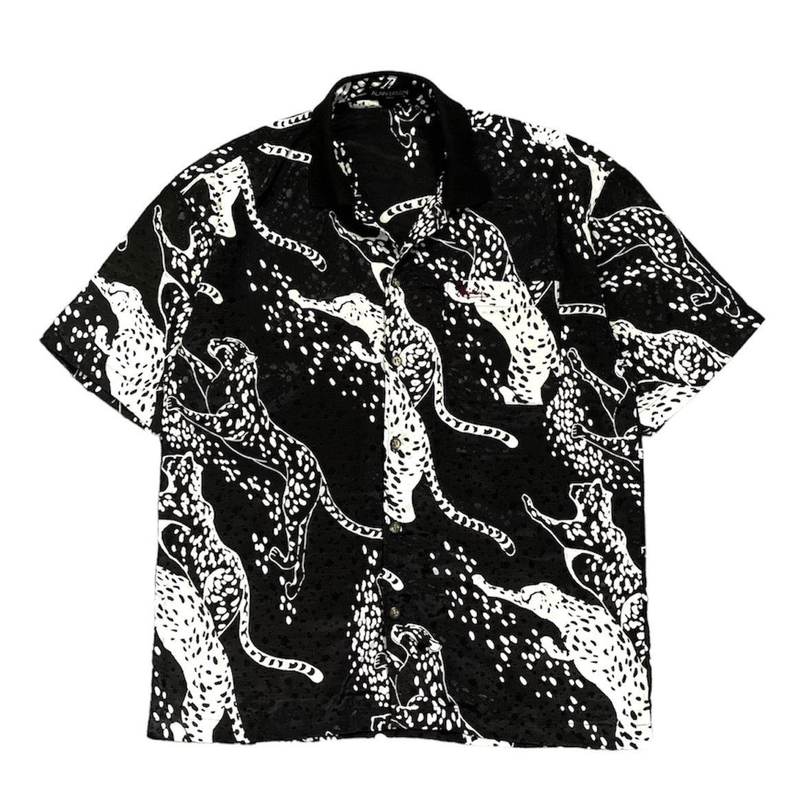 Japanese Brand × Vintage 🔥VINTAGE ALAIN DELON LEOPARD PRINTED SHIRT Size US L / EU 52-54 / 3 - 1 Thumbnail